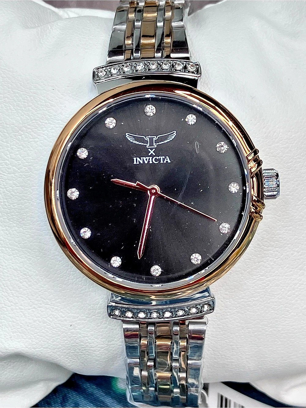 Invicta Angel Women’s Watch 69955 | Black Dial | Rose Gold & Silver | NIB